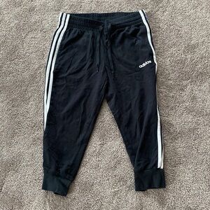 Adidas Classic Black Capri Sweatpants SIZE S